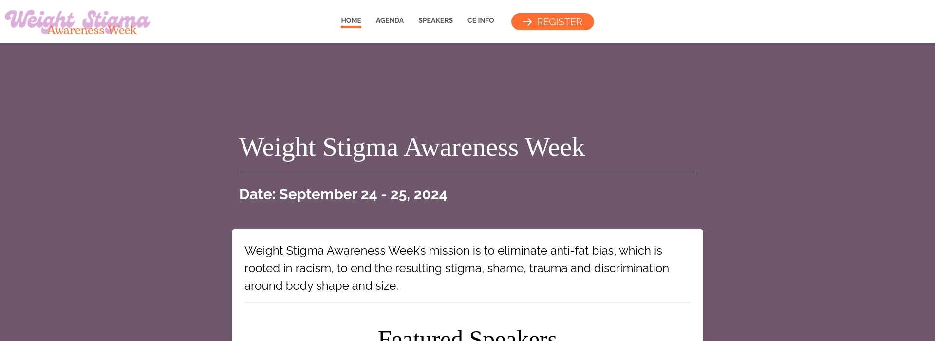 Weight Stigma Awareness Week